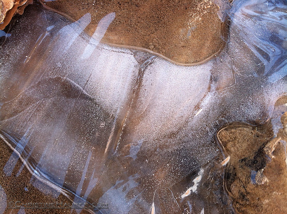 Ice formations in Zion National Park