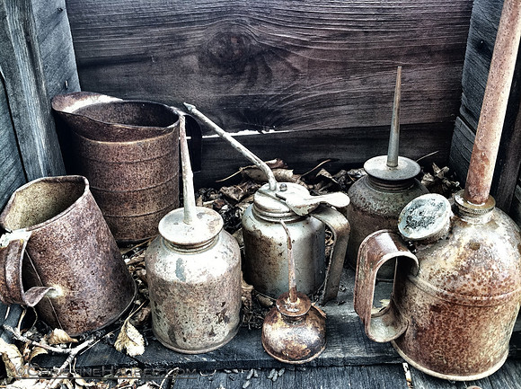 Old Oil Cans